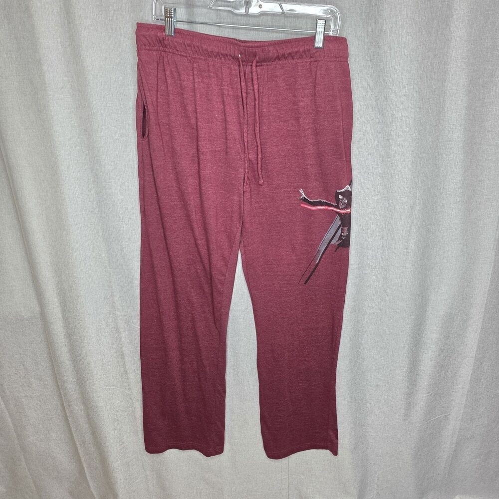Star Wars Men's Pajama Pants Darth Vader Lounge Sleepwear Burgundy Red Size XL